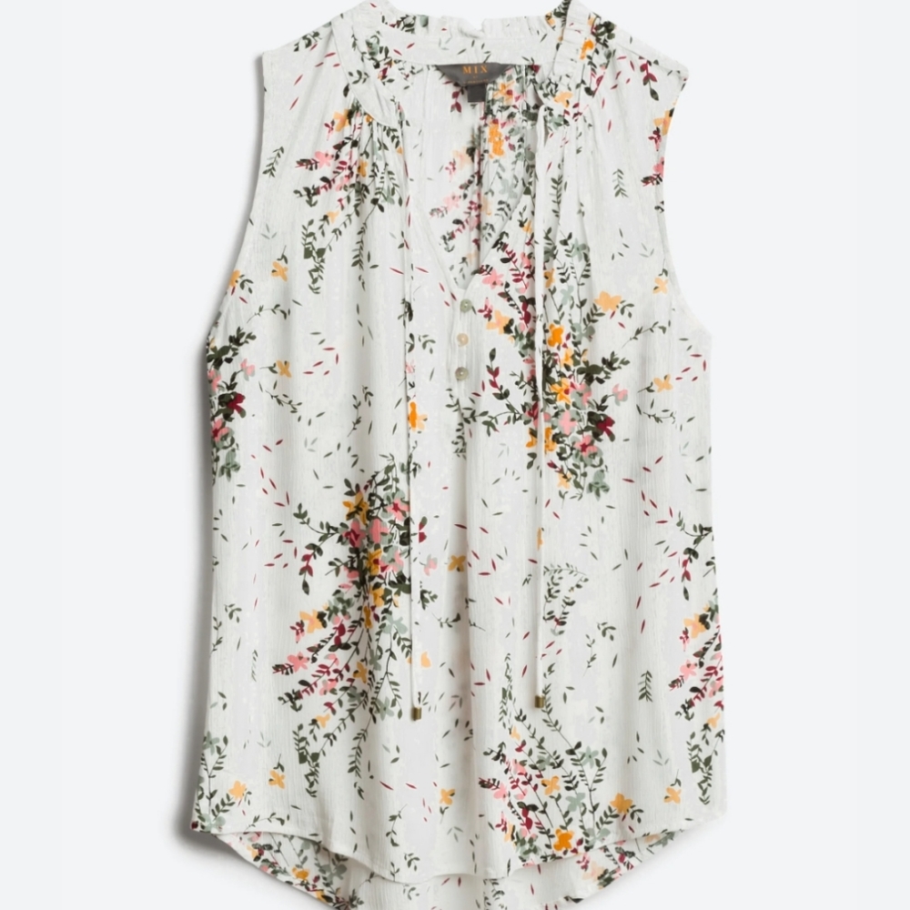 Ava Tie Neck Sleeveless Top